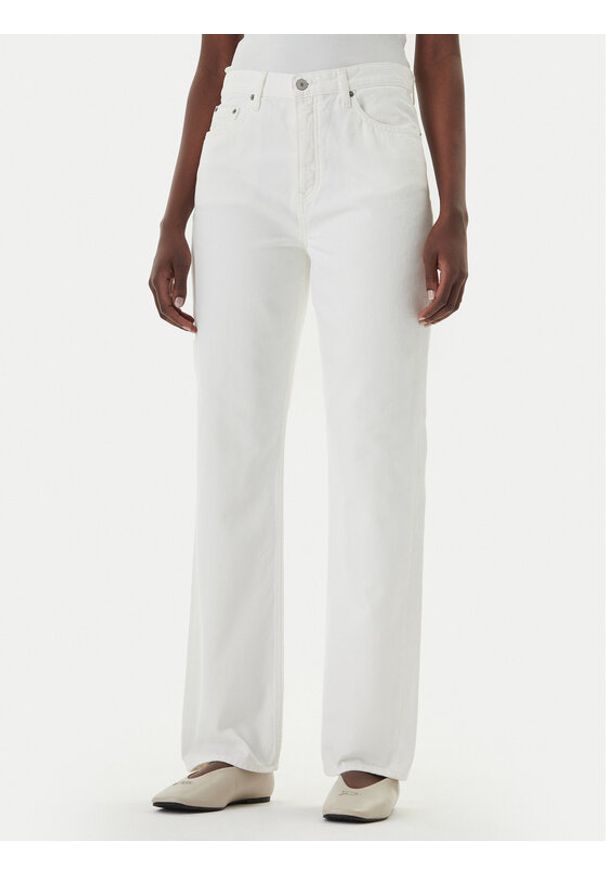 Tommy Jeans Jeansy Layla DW0DW22773 Biały Slim Fit. Kolor: biały