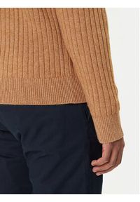 Polo Ralph Lauren Sweter 710974167002 Beżowy Regular Fit. Typ kołnierza: polo. Kolor: beżowy. Materiał: bawełna #5