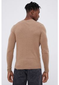 Tom Tailor Sweter męski kolor brązowy. Okazja: na co dzień. Kolor: brązowy. Materiał: materiał, jedwab, tkanina, dzianina. Długość rękawa: długi rękaw. Długość: długie. Styl: casual #5