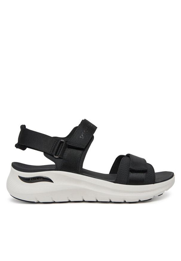 skechers - Skechers Sandały Arch Fit 2.0-Go-Getter 119465/BLK Czarny. Kolor: czarny. Materiał: materiał