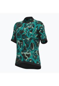 ALÉ CYCLING - Koszulka rowerowa damska Alé Maglia Donna MC Woodland. Kolor: zielony. Sport: kolarstwo #1