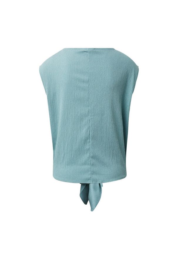 Koszulka turystyczna damska Tom Tailor Button Tee. Kolor: niebieski. Materiał: elastan, poliester