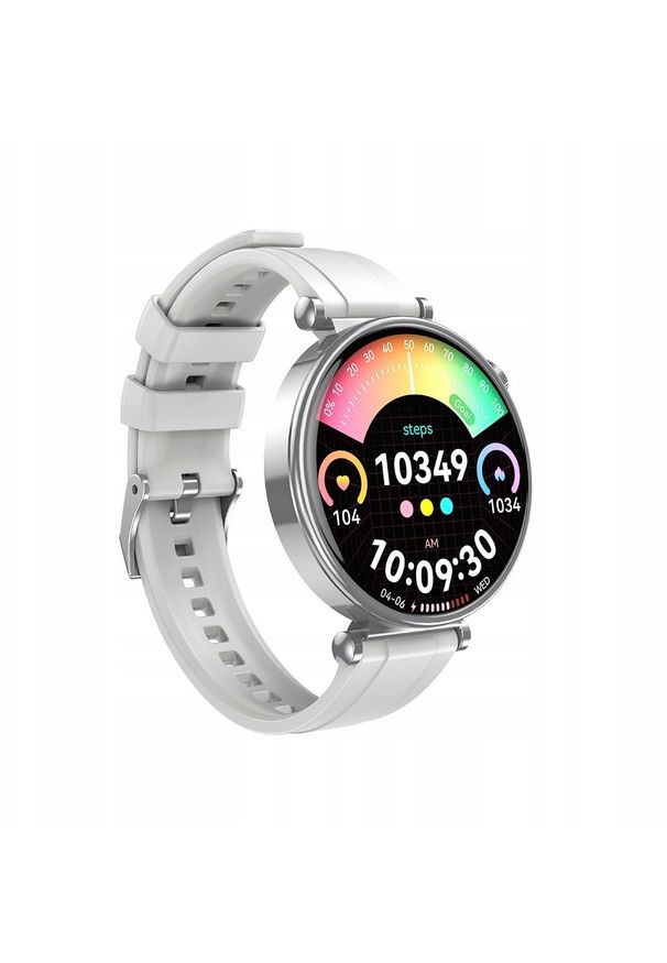 NoName - XO smartwatch J11 Amoled srebrny. Rodzaj zegarka: smartwatch. Kolor: srebrny
