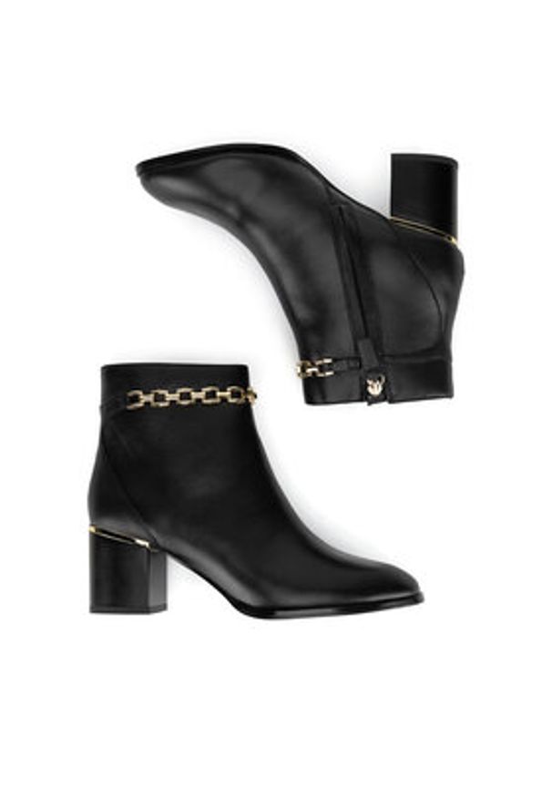 Sergio Bardi Botki WYL3211-14Z-SB Czarny. Kolor: czarny. Materiał: skóra