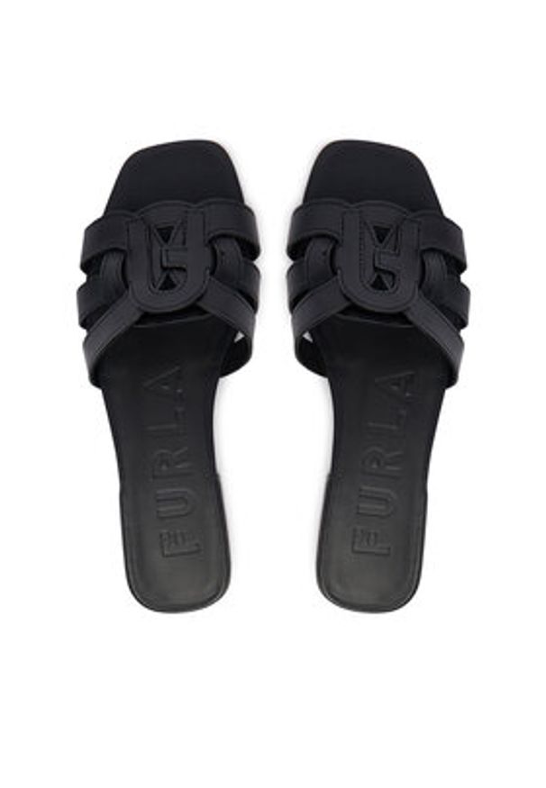 Furla Klapki Summer YL22SUM Y62000 AL O6000 Czarny. Kolor: czarny. Materiał: skóra