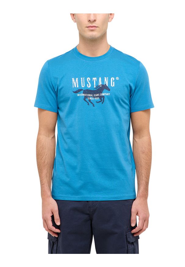 Męski T-Shirt Mustang Style Austin Sea of Belize 1016484 5444