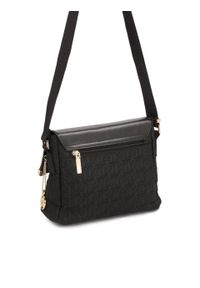 Kazar - Uniwersalna czarna listonoszka w haftowany wzór. Kolor: czarny. Wzór: haft. Dodatki: z haftem. Materiał: skórzane. Styl: casual #4