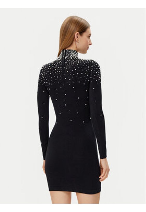 Guess Sukienka codzienna 5RGK35 5015Z Czarny Regular Fit. Okazja: na co dzień. Kolor: czarny. Materiał: wiskoza. Typ sukienki: proste. Styl: casual