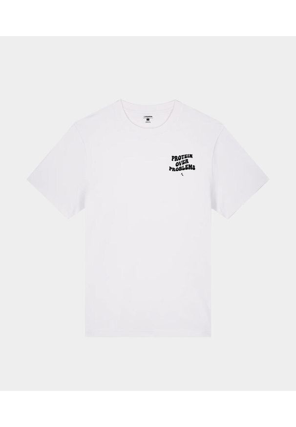 Bawełniany T-shirt z nadrukiem uniseks Carpatree. Kolor: biały. Materiał: bawełna. Wzór: nadruk. Sport: fitness