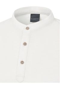 Bugatti Polo 8150-75021C Biały Regular Fit. Typ kołnierza: polo. Kolor: biały. Materiał: bawełna #4
