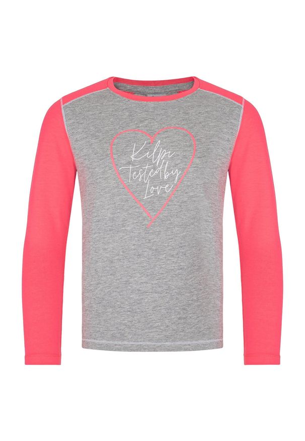 Dziewczęca koszulka z długim rękawem Kilpi SONIER-JG. Kolor: szary, fioletowy, wielokolorowy. Długość rękawa: długi rękaw. Długość: długie. Sport: turystyka piesza