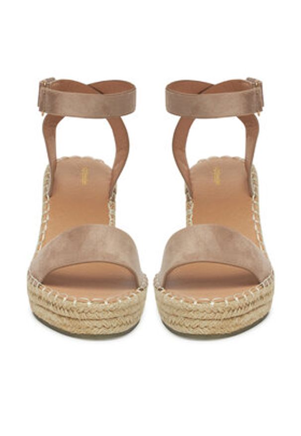 DeeZee Espadryle JSZ2022-06 Beżowy. Kolor: beżowy. Materiał: materiał
