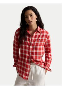 Polo Ralph Lauren Koszula 211970733500 Czerwony Classic Fit. Typ kołnierza: polo. Kolor: czerwony. Materiał: len #1