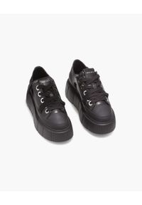 Inuikii LEATHER MATILDA LOW Sneakersy damskie. Okazja: na co dzień. Kolor: czarny. Materiał: guma, jeans, skóra. Szerokość cholewki: normalna. Sezon: lato