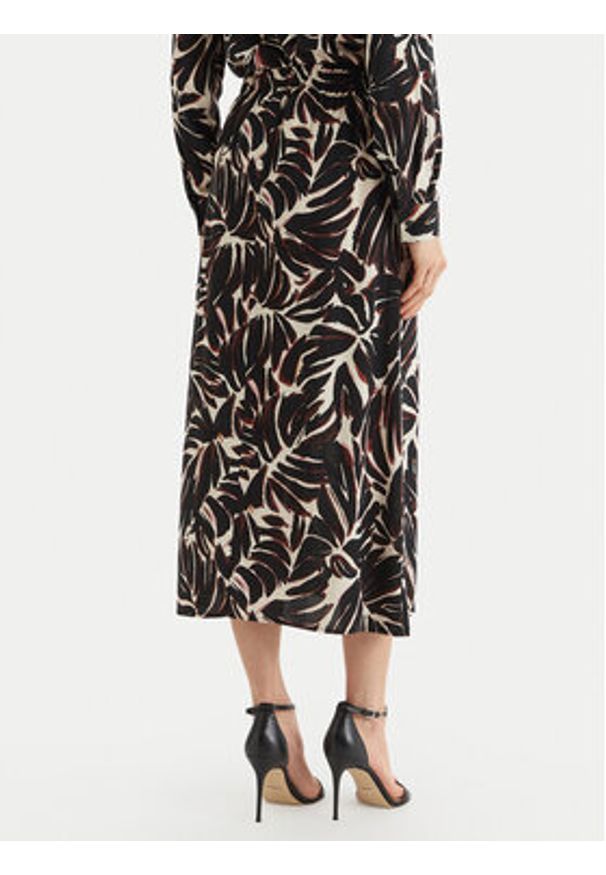 only - ONLY Spódnica midi Nova 15222223 Czarny Regular Fit. Kolor: czarny. Materiał: wiskoza