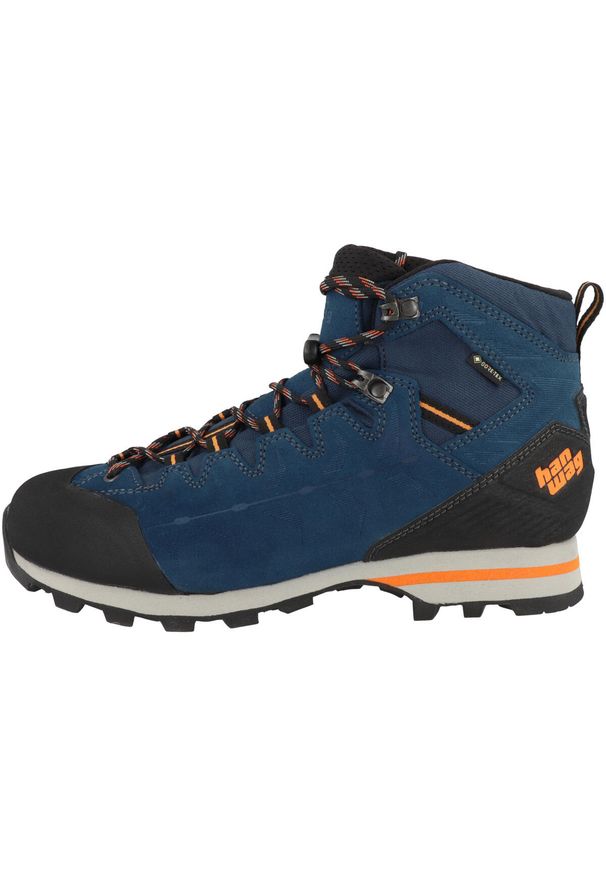 Buty podejściowe męskie Hanwag Makra Light GTX. Kolor: pomarańczowy, wielokolorowy, niebieski, zielony