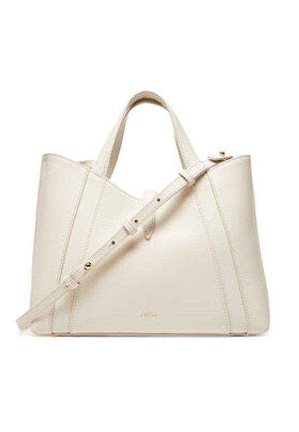 Furla Torebka Goccia S WB01789 BX3353 KH PNN00 Écru. Materiał: skórzane