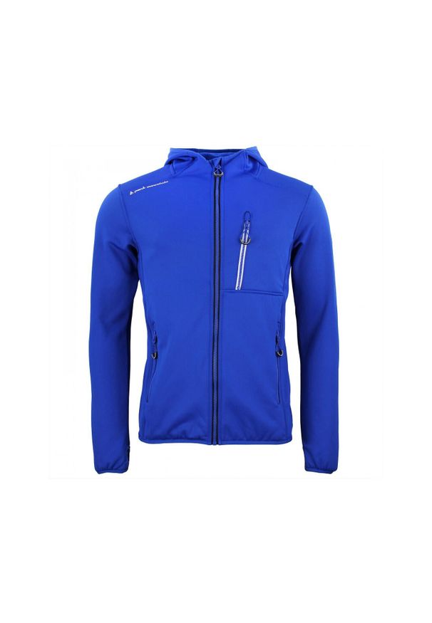 PEAK MOUNTAIN - Kurtka polarshell Peak Mountain. Kolor: niebieski. Sport: turystyka piesza