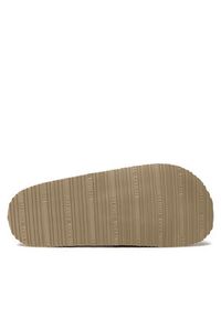 Tommy Jeans Klapki Th Woven Slide FW0FW07259 Beżowy. Kolor: beżowy. Materiał: materiał #5