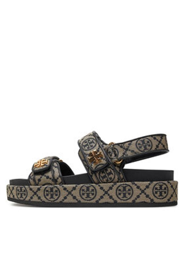 Tory Burch Sandały 155154 Granatowy. Kolor: niebieski. Materiał: materiał