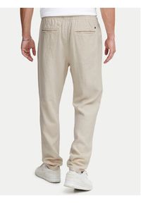 !SOLID - Solid Spodnie materiałowe 21107170 Beżowy Regular Fit. Kolor: beżowy. Materiał: len, wiskoza