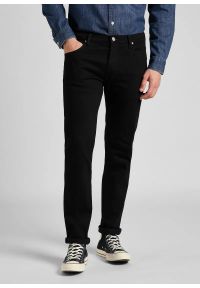Lee - LEE MĘSKIE SPODNIE JEANSOWE LEE Rider CLEAN BLACK 112140635