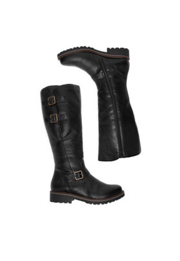 Remonte Kozaki CEO-R6590-01 Czarny. Kolor: czarny. Materiał: skóra