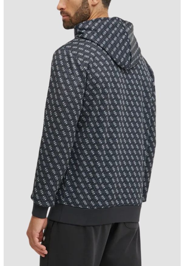 Guess - GUESS Czarna męska bluza New Korbin, Rozmiar S. Kolor: czarny