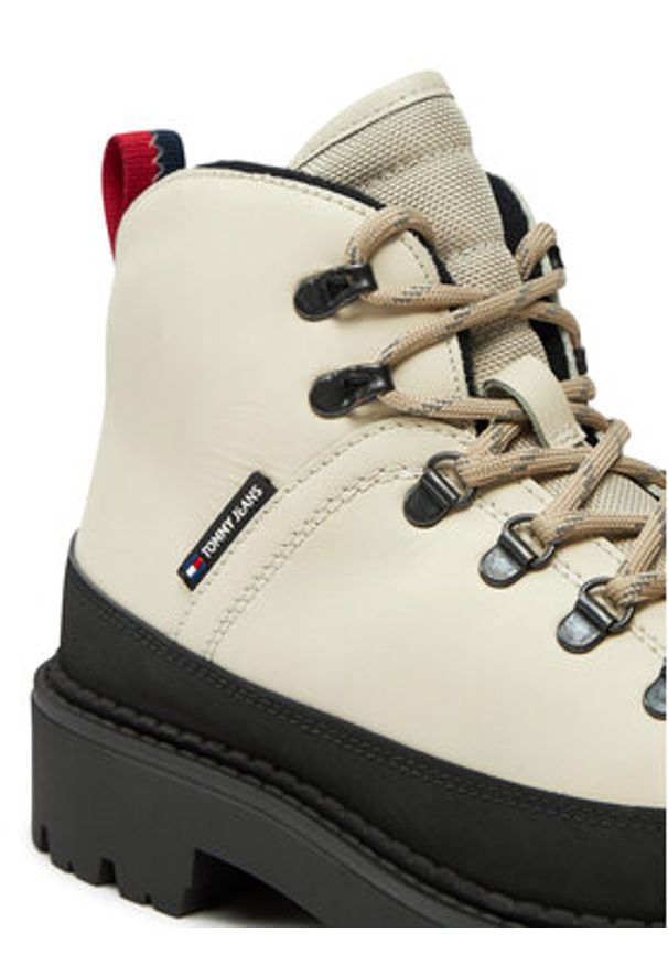 Tommy Jeans Trapery Tjm Hiking Boot Wl EM0EM01491 Écru. Materiał: skóra