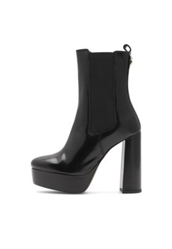 Eva Minge Botki LUGO-111070 Czarny. Kolor: czarny. Materiał: skóra