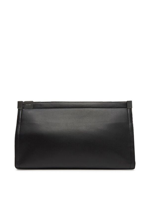 Calvin Klein Torebka Ck Narrate Oversized Clutch K60K612989 Czarny. Kolor: czarny. Materiał: skórzane