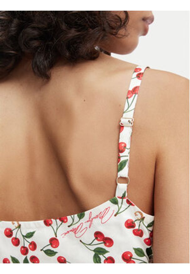 Guess Top W6YH97 W4497 Biały Regular Fit. Kolor: biały. Materiał: bawełna