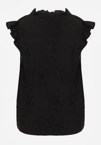 Renee - Czarna Haftowana Bluzka z Bawełny Zdobiona Falbankami Bolidia. Typ kołnierza: kołnierz z falbankami. Kolor: czarny. Materiał: bawełna. Wzór: haft, aplikacja. Styl: boho #2