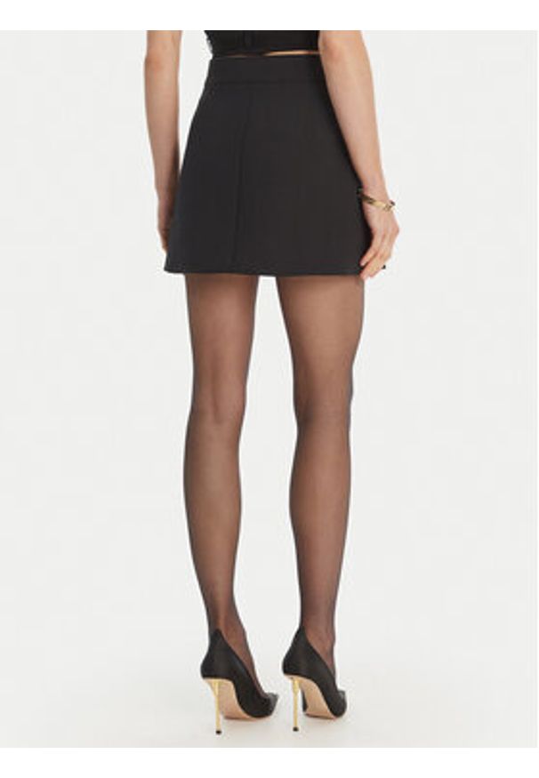 Elisabetta Franchi Spódnica midi GO-150-61E2 Czarny Regular Fit. Kolor: czarny. Materiał: syntetyk