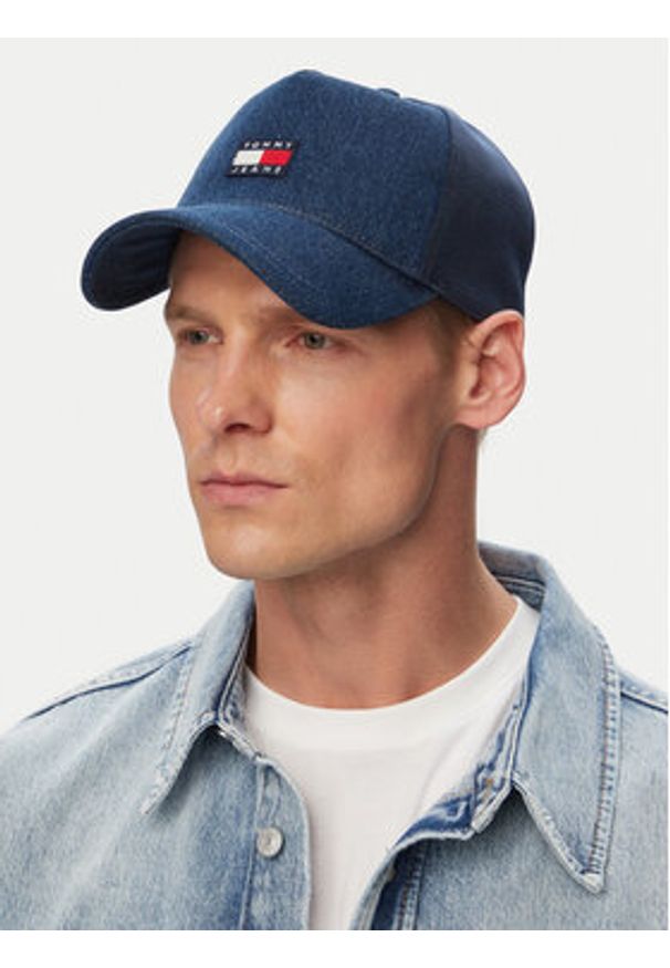 Tommy Jeans Czapka z daszkiem Tjm Hertiage Denim Trucker AM0AM14205 Niebieski. Kolor: niebieski. Materiał: bawełna