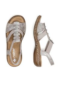 Rieker Sandały 62850-90 Beżowy. Kolor: beżowy. Materiał: syntetyk #7