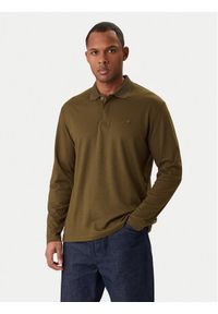 Jack & Jones Polo Crodney 12259645 Khaki Regular Fit. Typ kołnierza: polo. Kolor: brązowy. Materiał: syntetyk #1