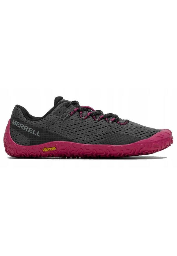 Buty biegowe dla kobiet Merrell Vapro Glove 6. Kolor: różowy. Materiał: materiał, syntetyk. Szerokość cholewki: normalna