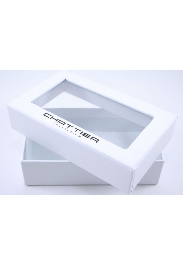 Chattier - Czerwona Mucha z Białą Poszetką -CHATTIER- Męska, Wzór Geometryczny, Gwiazdki. Kolor: czerwony. Wzór: geometria. Styl: sportowy, elegancki