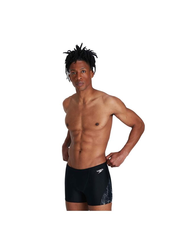 Spodenki kąpielówki męskie Speedo V Aquashort. Kolor: szary, czarny, wielokolorowy. Materiał: lycra, poliester