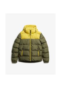 Kurtka puchowa Superdry Shooting. Kolor: zielony. Materiał: puch #1