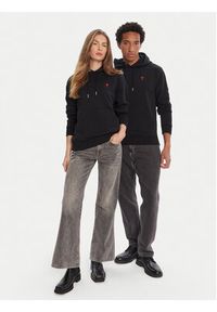 AMI PARIS - AMI Paris Bluza BFUSW235.730 Czarny Regular Fit. Kolor: czarny. Materiał: bawełna #4