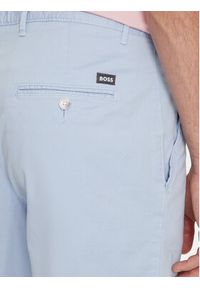 BOSS - Boss Szorty materiałowe Slice-Short 50512524 Błękitny Slim Fit. Kolor: niebieski. Materiał: bawełna #4