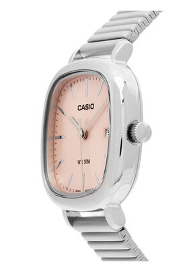 Casio Zegarek LTP-B166D-4AVEF Srebrny. Kolor: srebrny