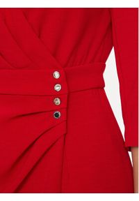 Morgan Sukienka koktajlowa 241-RUBI Czerwony Regular Fit. Kolor: czerwony. Materiał: syntetyk. Styl: wizytowy #3