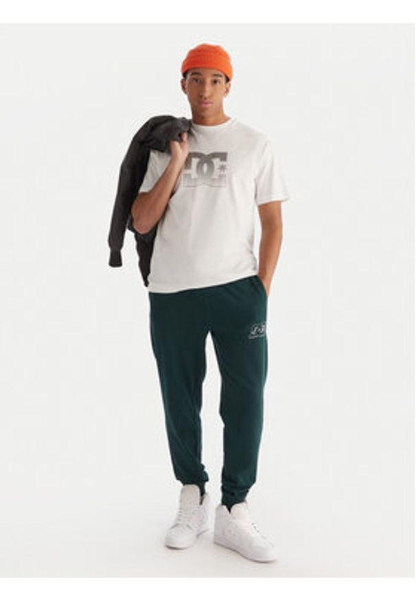 DC Shoes T-Shirt EDYZT04346 WBB0 Biały Regular Fit. Kolor: biały. Materiał: bawełna