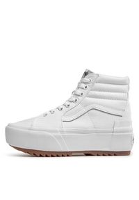 Vans Sneakersy Sk8-Hi Stacked VN0A4BTWL5R1 Biały. Kolor: biały. Materiał: materiał. Model: Vans SK8