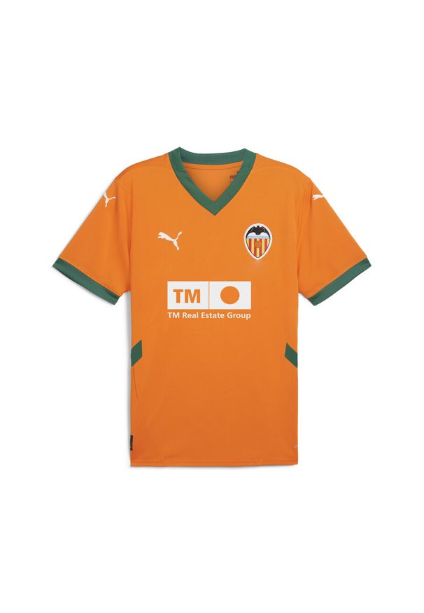 Puma - Męska trzecia koszulka Valencia CF 24/25 PUMA Rickie Orange Vine. Kolor: pomarańczowy, wielokolorowy, żółty. Sport: piłka nożna