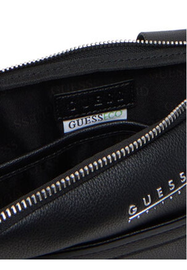 Guess Saszetka HMMITU P5223 Czarny. Kolor: czarny. Materiał: skóra