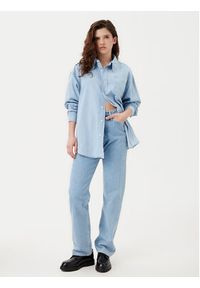 Calvin Klein Jeans Koszula jeansowa J20J225010 Błękitny Oversize. Kolor: niebieski. Materiał: bawełna #5